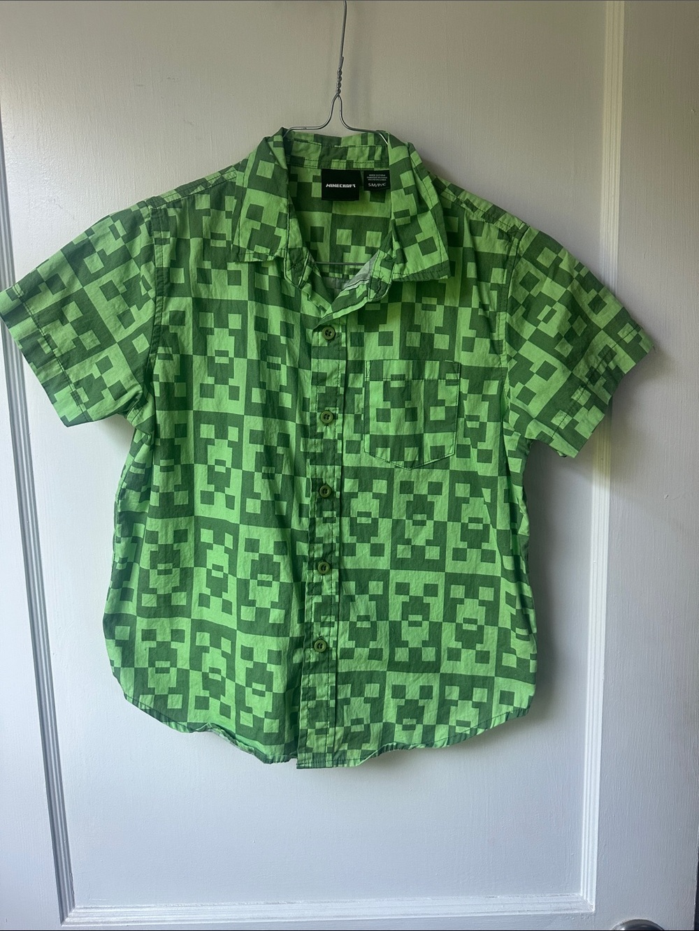 Minecraft button tee